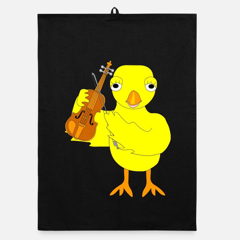Violin Chick Organic dish towel