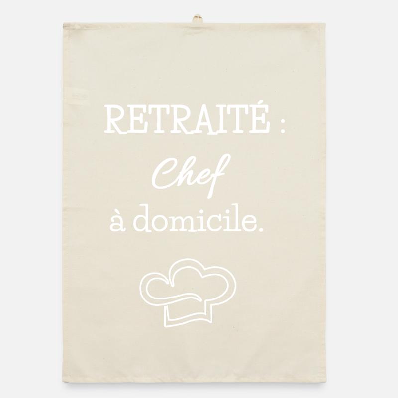 Retired home chef Organic dish towel