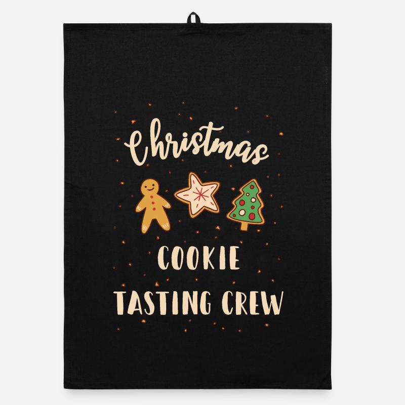 Christmas Cookie Tasting Crew Organic dish towel
