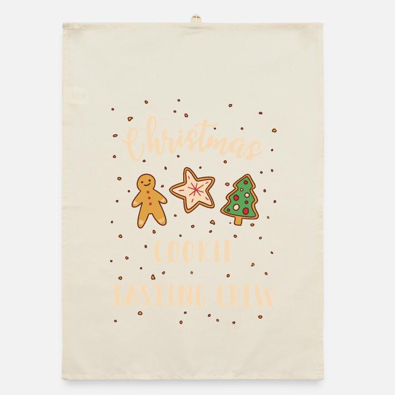 Équipe de dégustation de biscuits de Noël Torchon bio