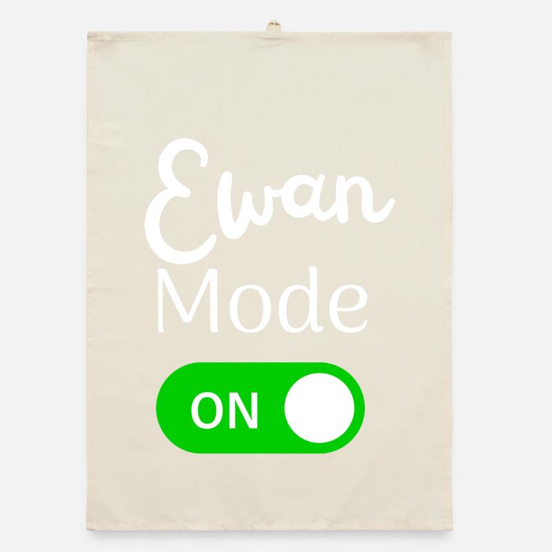 Ewan Mode ON Activation Fun Organic dish towel