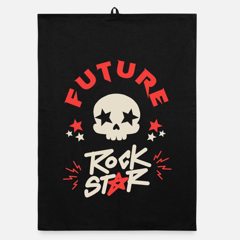 future rock star bébé RocknRoll Music Rock Organic Geschirrtuch