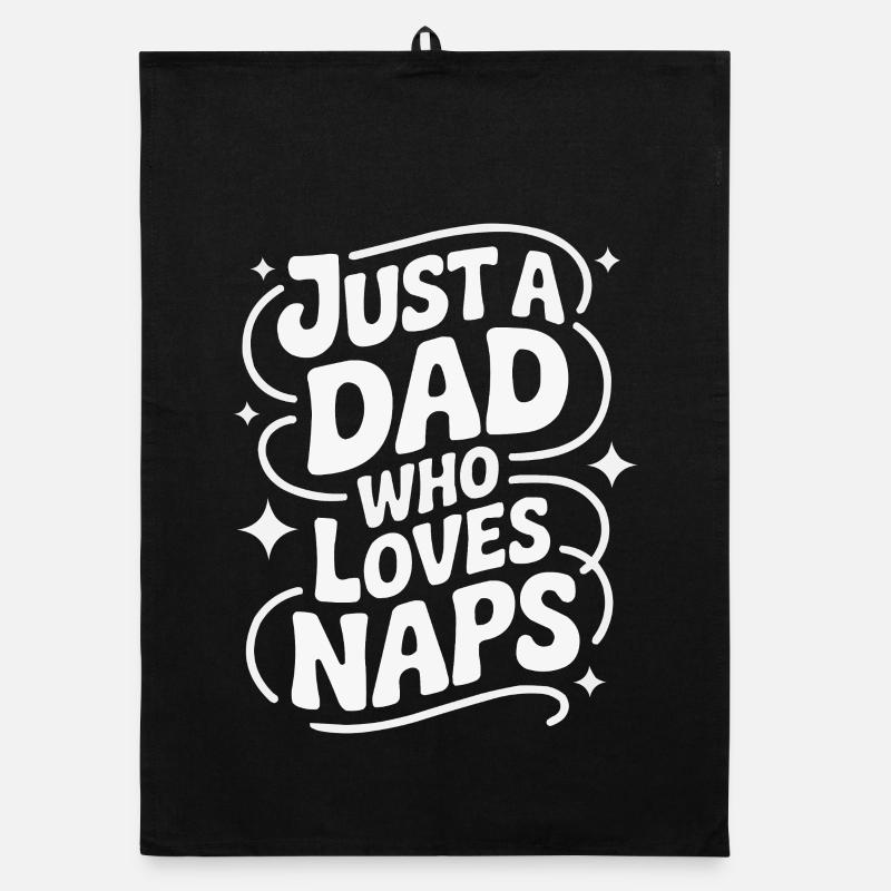 Juste un papa qui adore les siestes Torchon bio