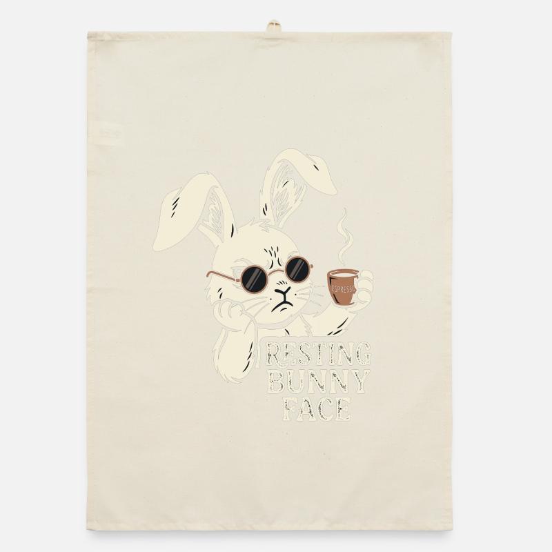 Grumpy Bunny Coffee - Morning Bunny Organic dish towel