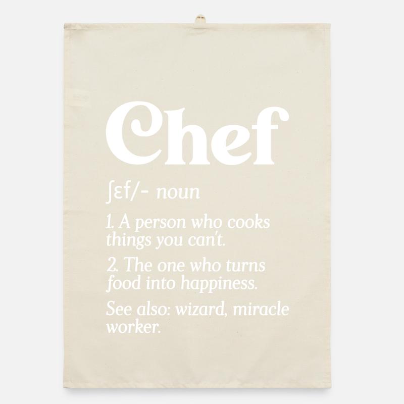 Funny Chef Definition Chefkoch Bäcker Restaurant C Organic Geschirrtuch