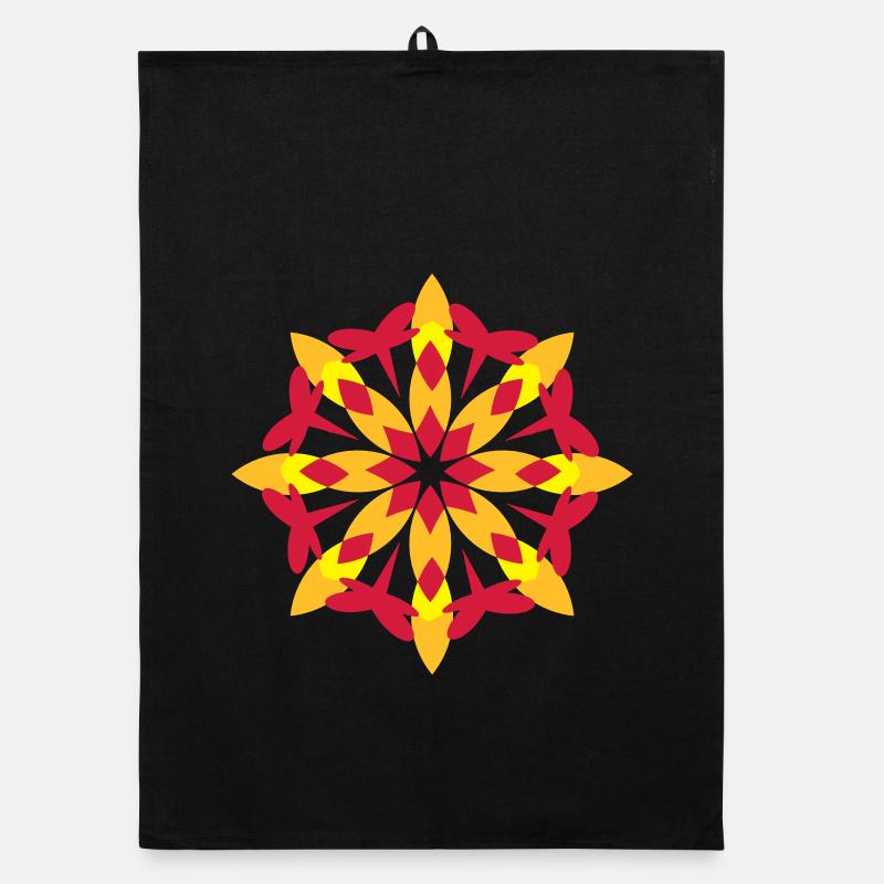 A floral pattern Organic dish towel