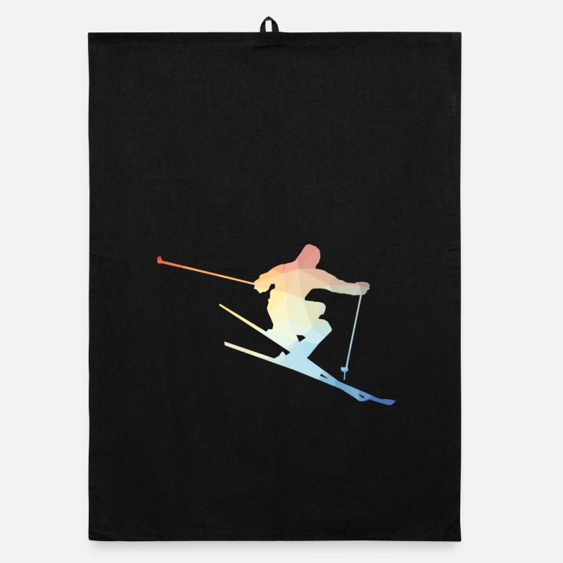 Skifahrer Organic Geschirrtuch