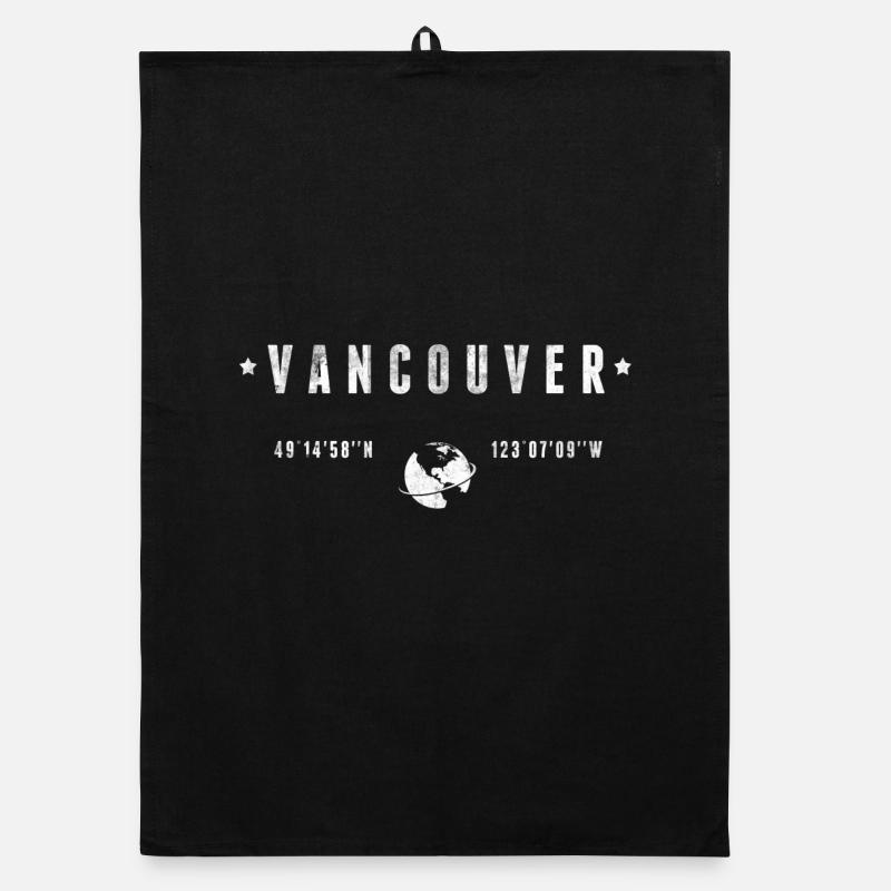 Vancouver - Organic Geschirrtuch - Schwarz