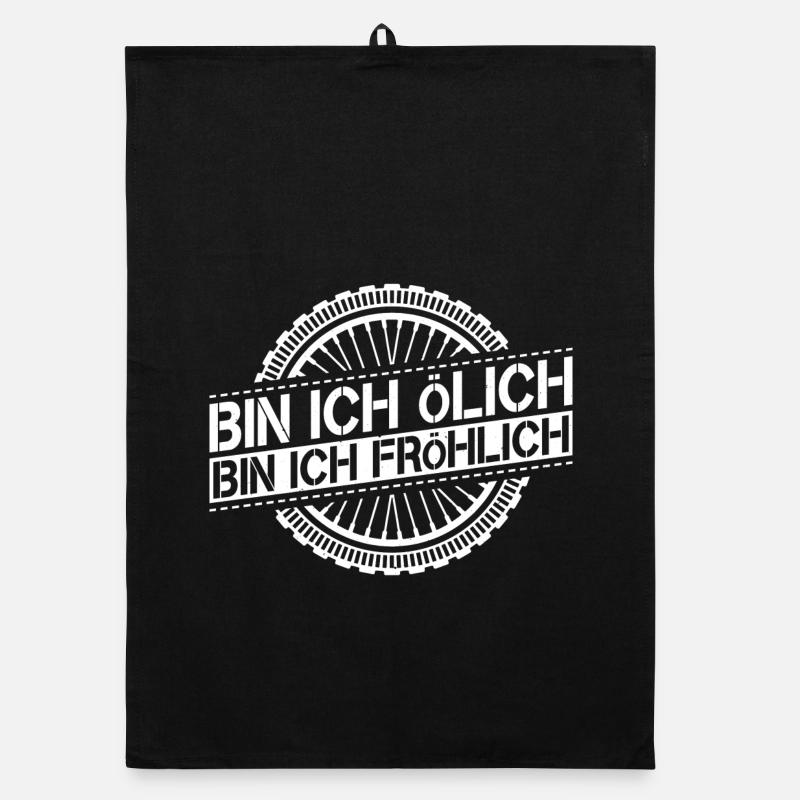 Motorrad - rasen - Motorradfahrer - Moped Organic Geschirrtuch