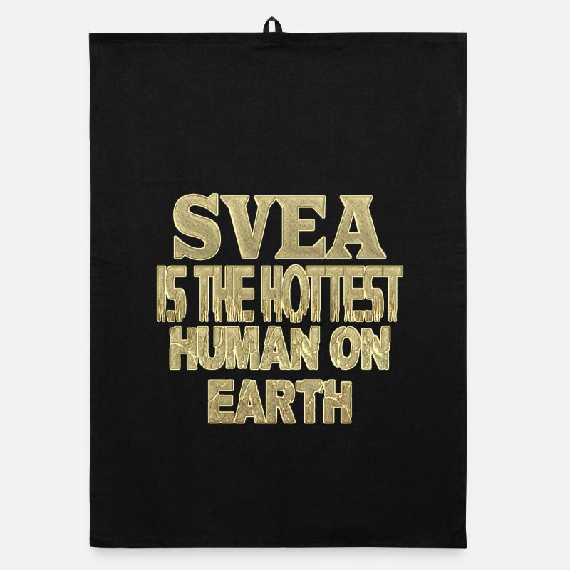 Svea - Organic dish towel - black