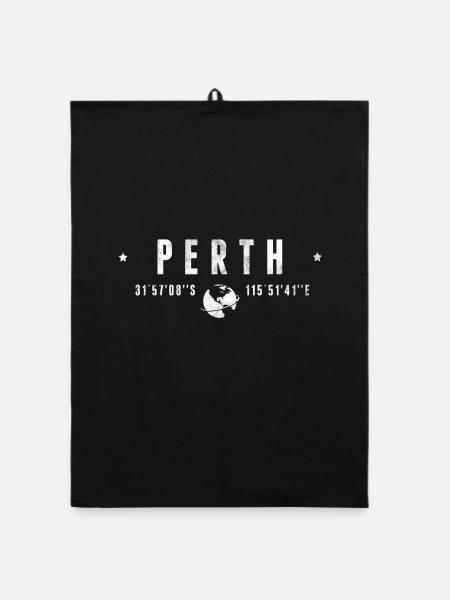 Perth - Organic Geschirrtuch - Schwarz - Vorne