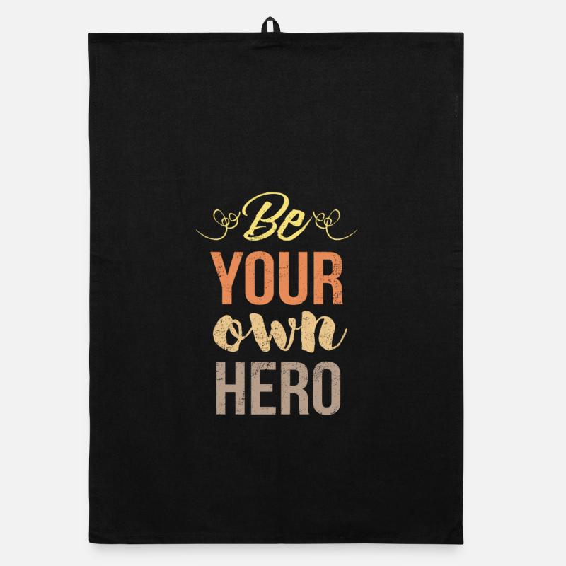 Sei dein eigener Held - Valentine Organic Geschirrtuch