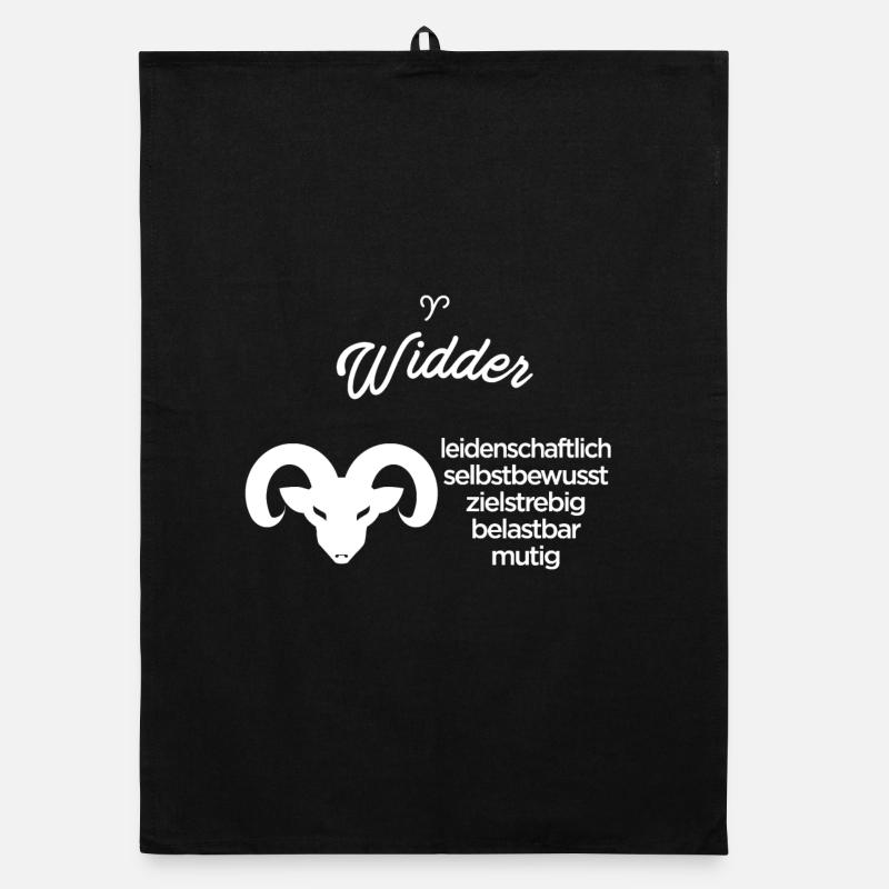 Sternzeichen Widder Organic Geschirrtuch