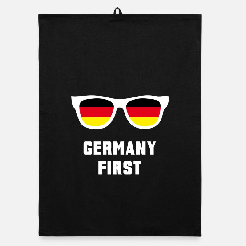 Germany First / Allemagne premier cadeau de drapeau Torchon bio
