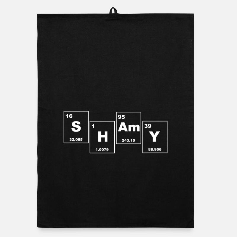SHAMY Periodic Table Typography Organic dish towel