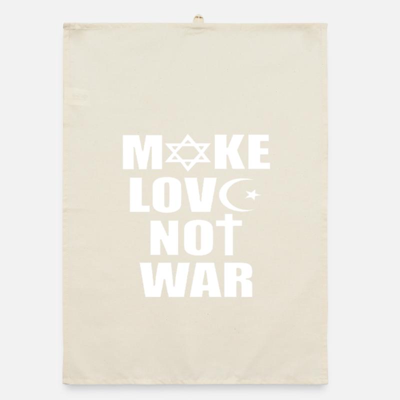 Make Love no War Organic dish towel