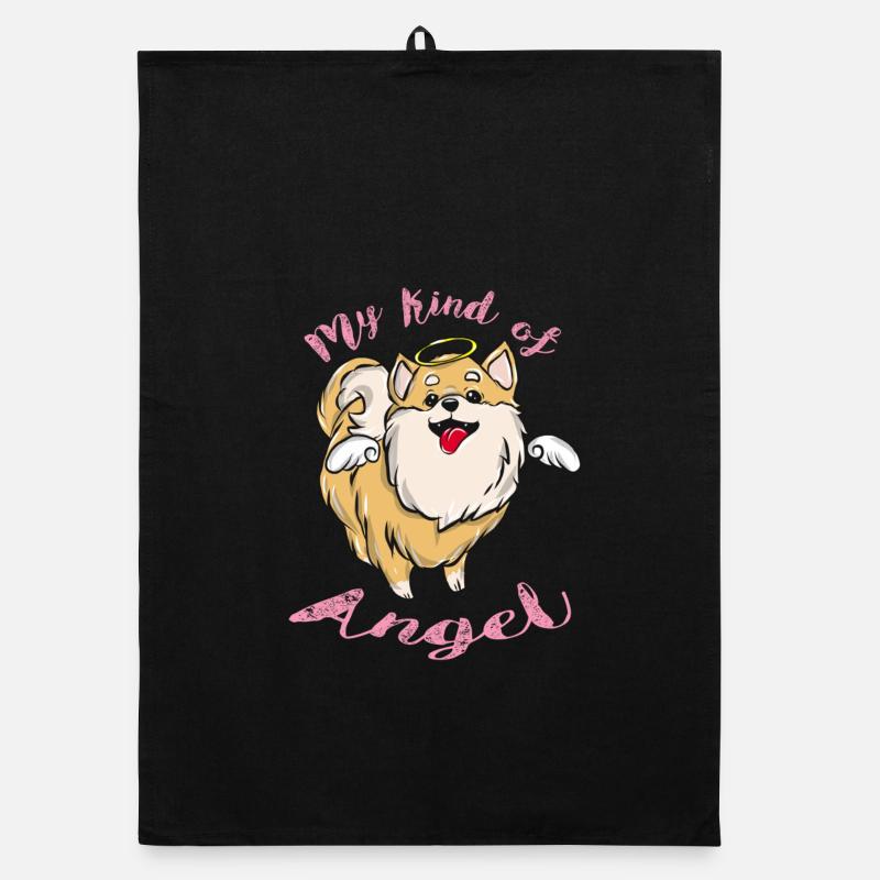dog Organic dish towel