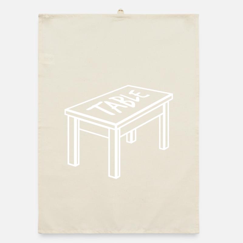 Table à manger Meubles Objet Menuisier Torchon bio