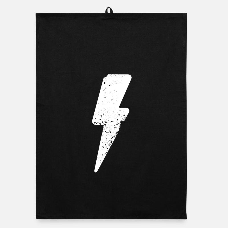 lightning symbol anger Organic dish towel