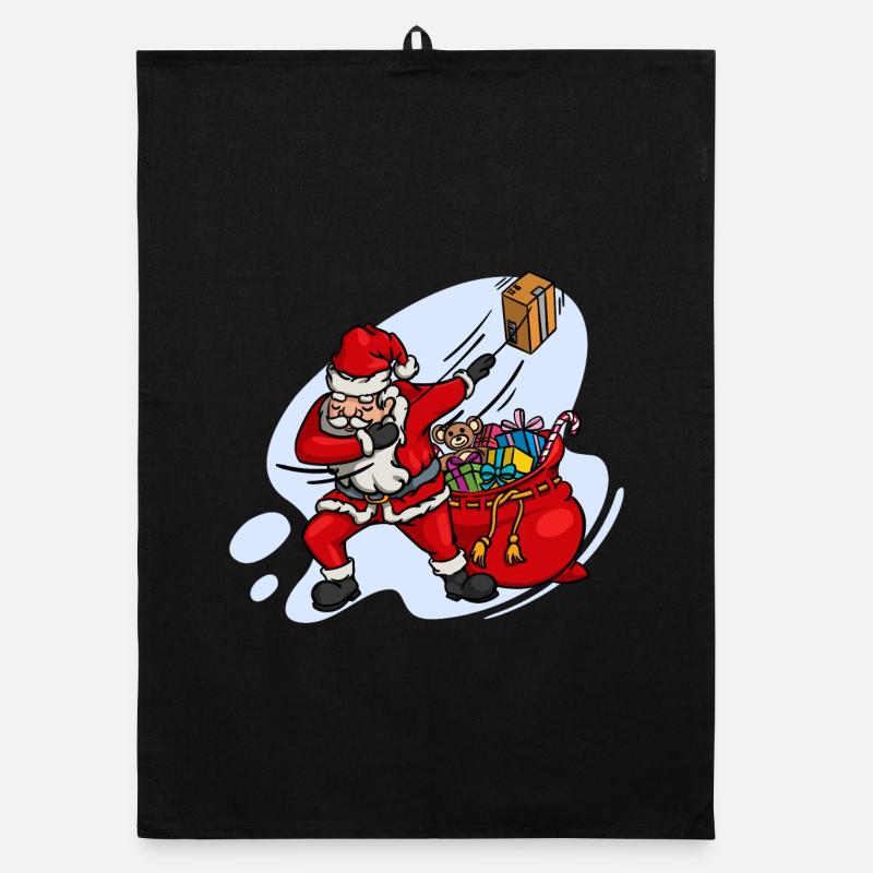 Doux Dab Dabbing Père Noël Noël Torchon bio