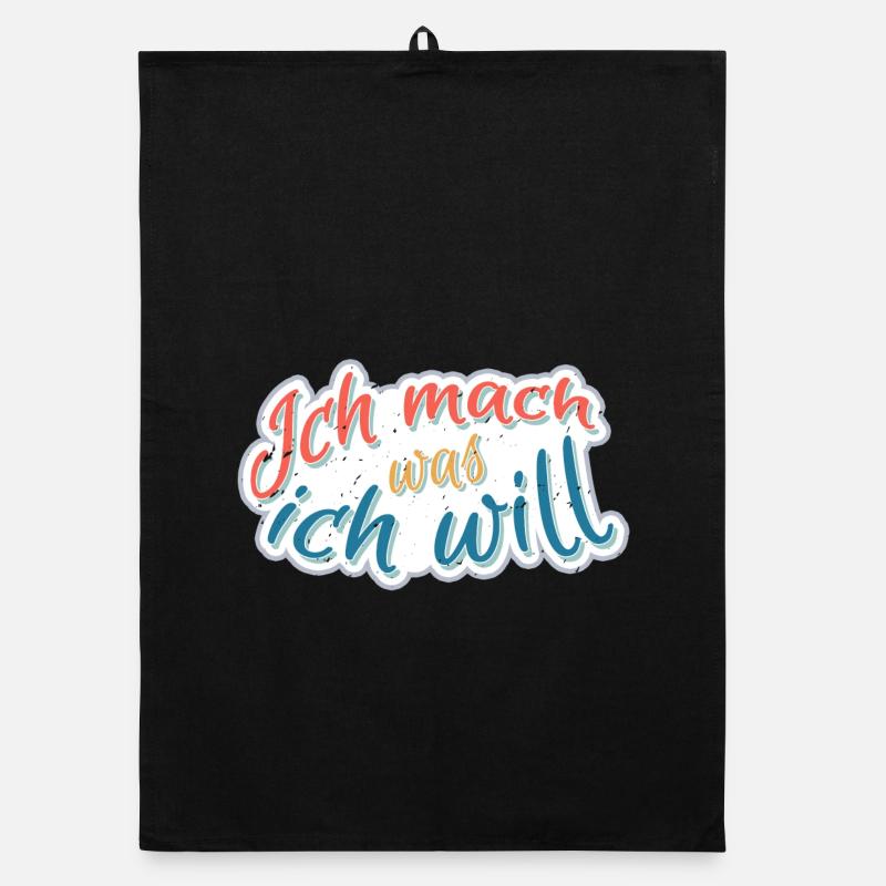 Ich mach was Ich will Organic Geschirrtuch