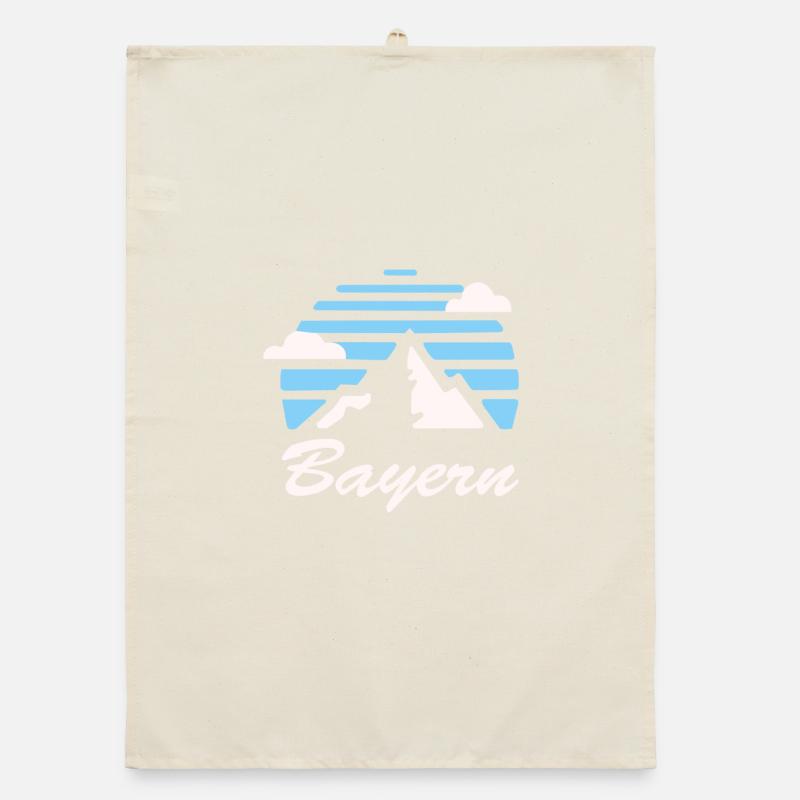Bavaria, Mountains, , Gift Organic dish towel