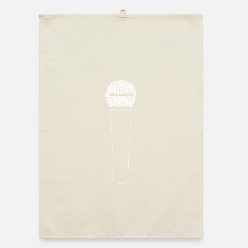 Conception de la silhouette du microphone Torchon bio