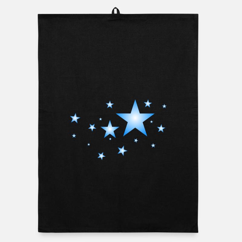 Étoiles dans le bleu Torchon bio