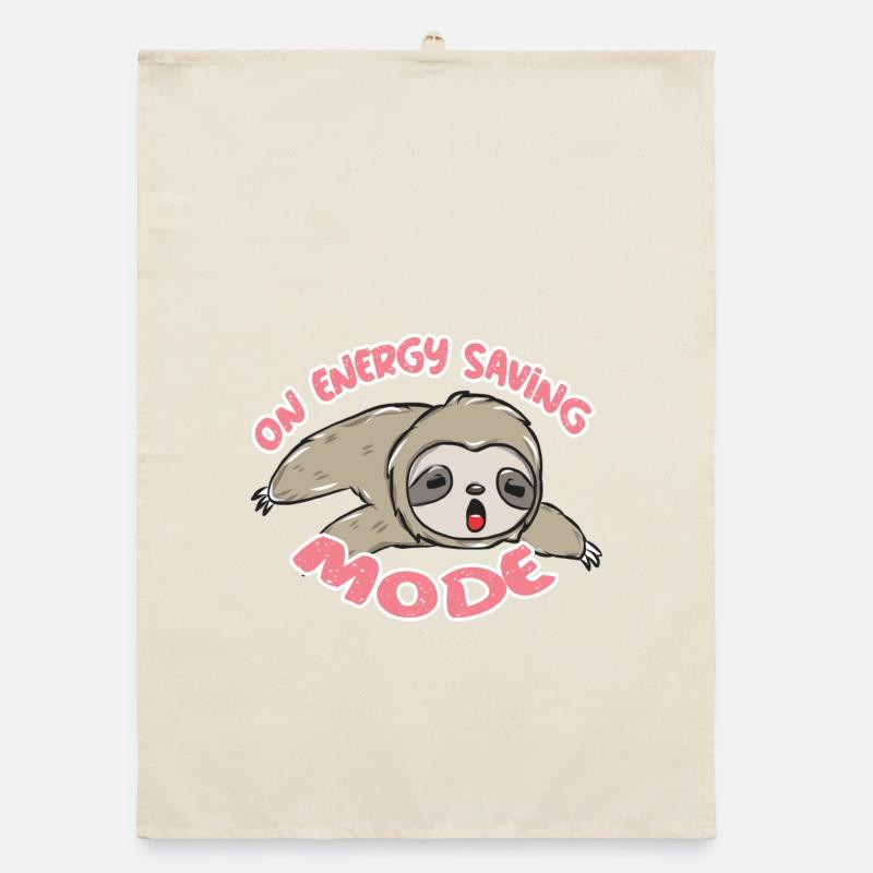 Pyjama Sloth Organic dish towel