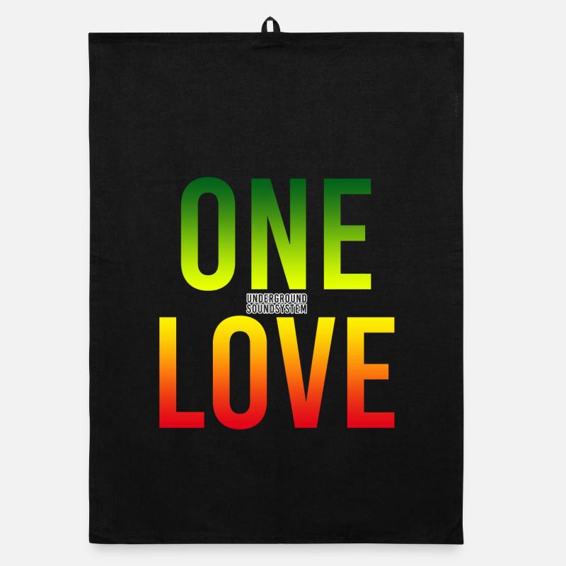 One Love Gradient: Einheit in Farbe Organic Geschirrtuch