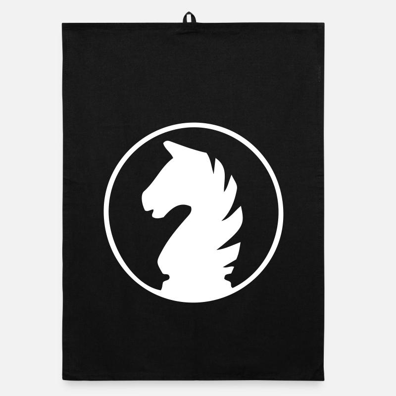 Schach - Pferd Organic Geschirrtuch