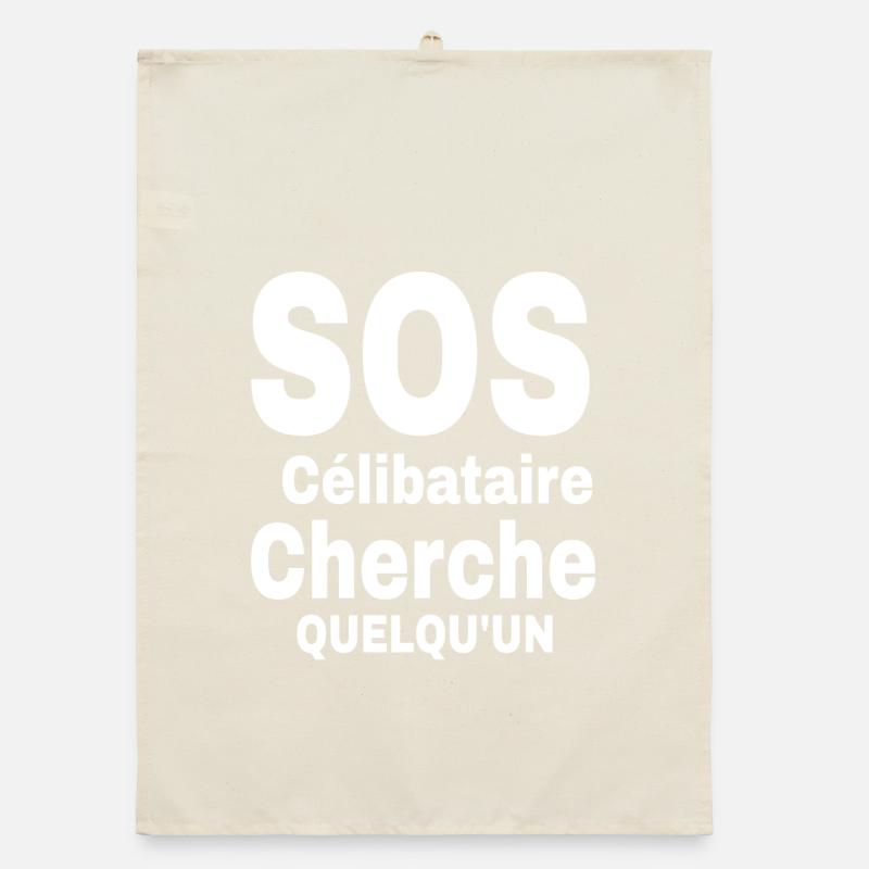 Design de déclaration de célibat 2023 Torchon bio