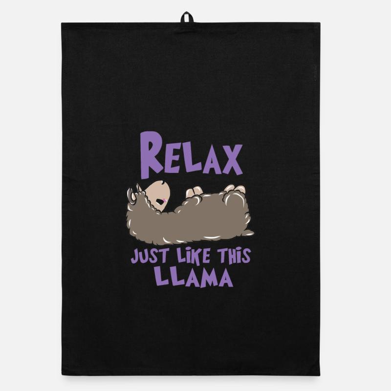 Relax Lama Organic dish towel
