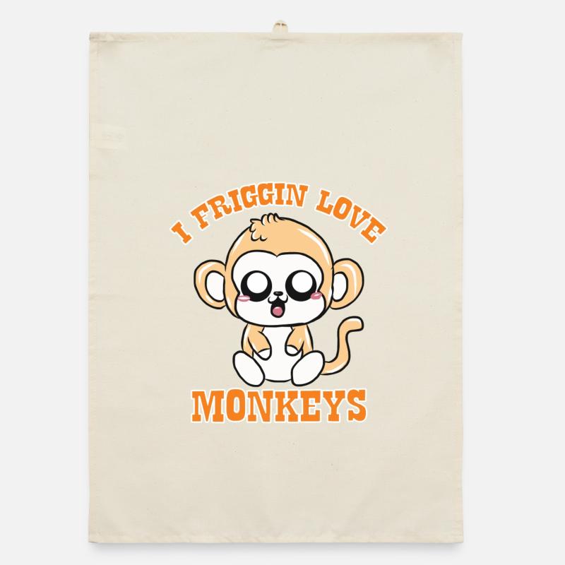 Affe Organic Geschirrtuch