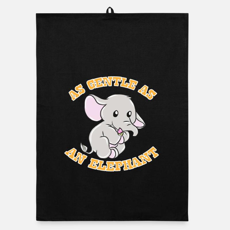 Elefant Geschenkidee Organic Geschirrtuch