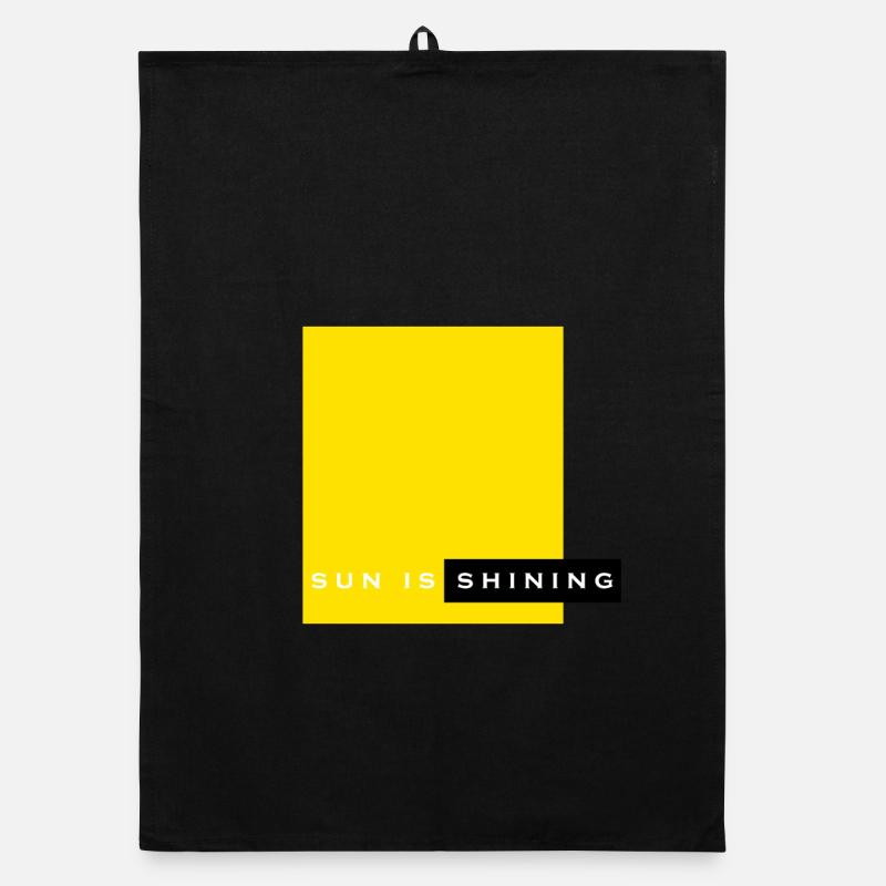 sun is shining Organic Geschirrtuch