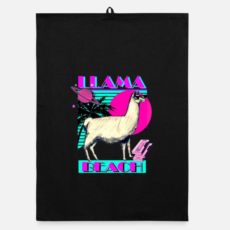 Llama Beach Organic dish towel