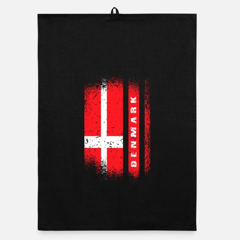 Danemark Drapeaux Conception / Cadeau Copenhague Torchon bio