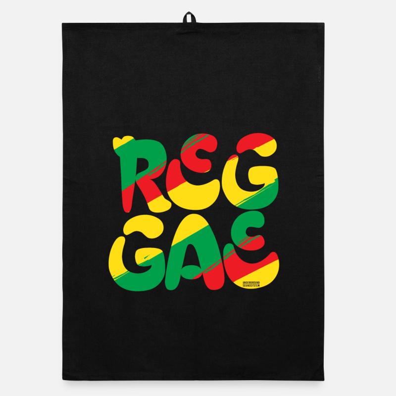 Logo coloré Reggae Vibes Torchon bio