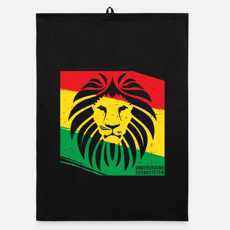 Lion de style rasta Torchon bio