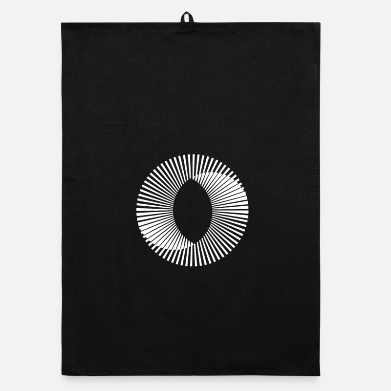 Circle illusion optic illusion paradox gift Organic dish towel