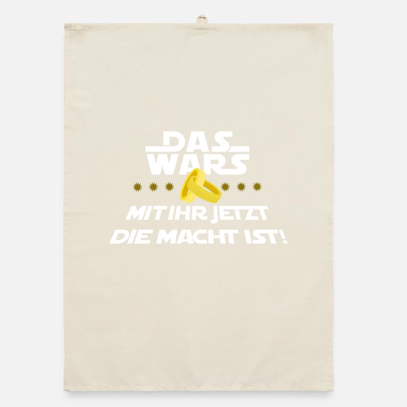 Das Wars Spruch Junggesellenabschied Polterabend Organic Geschirrtuch