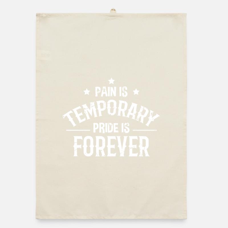 Bodybuilder saying Organic dish towel