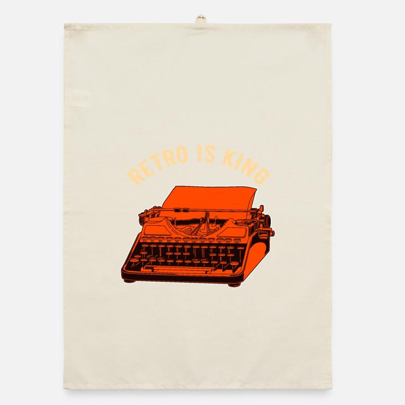 typewriter Organic dish towel