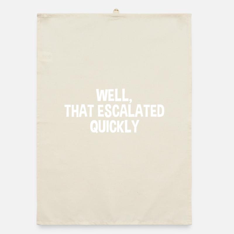 That Escalated Quickly Organic dish towel
