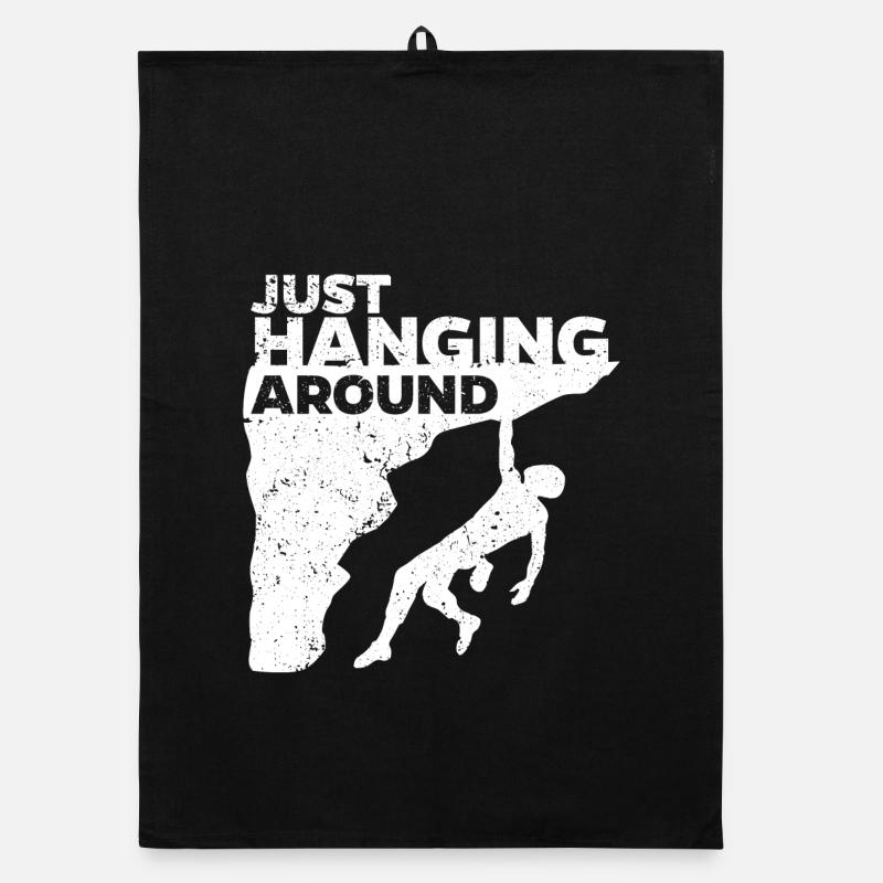 Rock climbing Mountaineering Boulder climbing Funny Organic dish towel