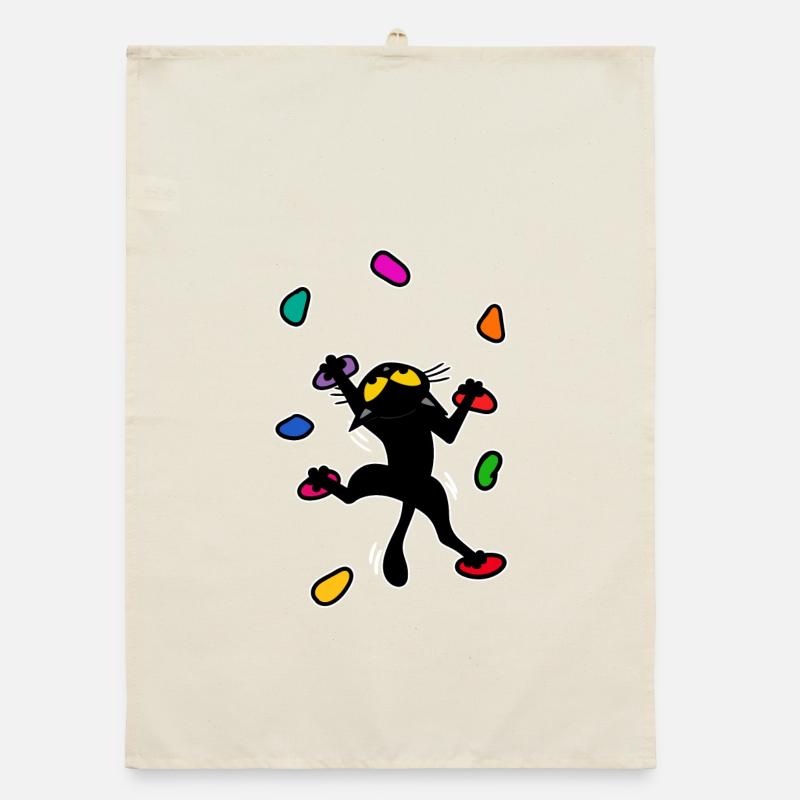 Boulder chat chat escalade escalade Escalade Drôle Torchon bio