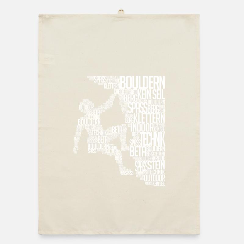 Alpiniste Boulder Escalader Paroi rocheuse Torchon bio