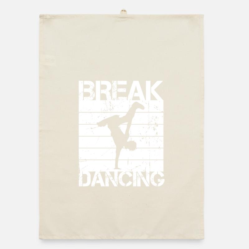 Breakdancing Organic dish towel