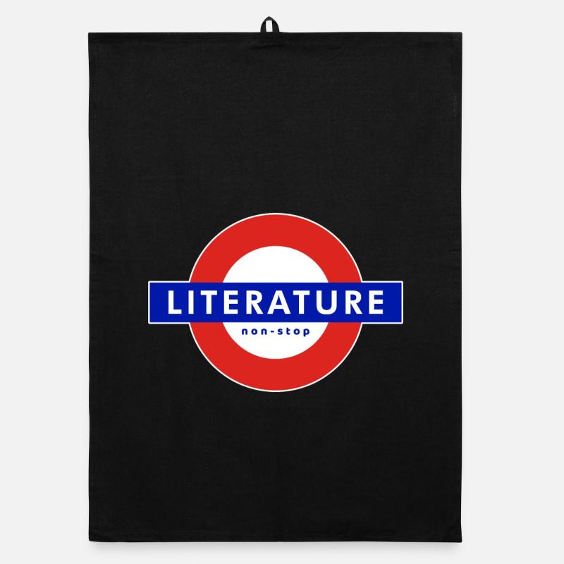 literature - non stop reading Organic dish towel